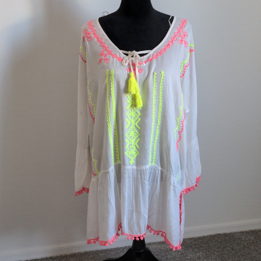 Resort Swim Cover Up Neon!!